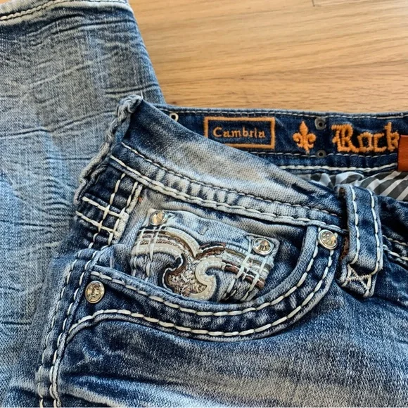 Rock Revival Cambria Easy Ankle Skinny Jeans Women’s Size 28 - Picture 5 of 14